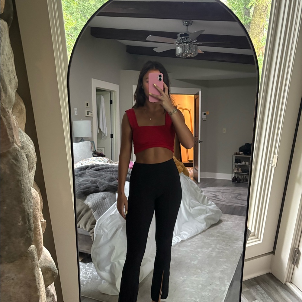 Black Flared Yoga Pants